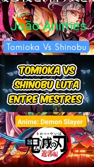TANJIRO E NEZUKO VS TOMIOKA  Demon Slayer Dublado PT-BR