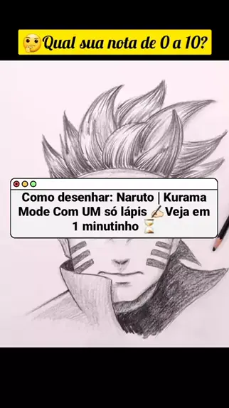 Como desenhar Naruto Kurama - How to draw Naruto Kurama 