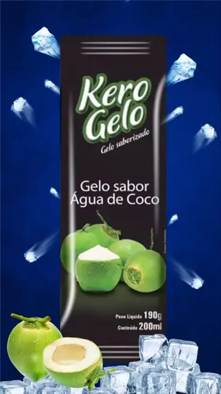 Gelo de Sabor Coco- Ice200 Gelo Saborizado