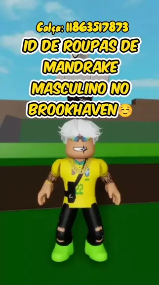 id de roupas masculinas para o brookhaven (versão mandrake) #brookhaven  #roblox em 2023