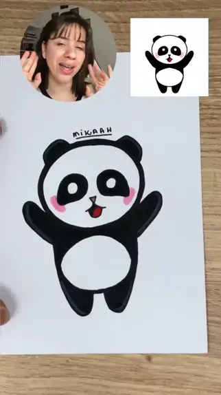 Como Desenhar e Colorir o Panda da Luluca, Desenhar e Colorir