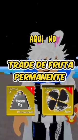 FRUTA PERMANENTE em trade pelo DISCORD no Blox Fruits - Rei dos