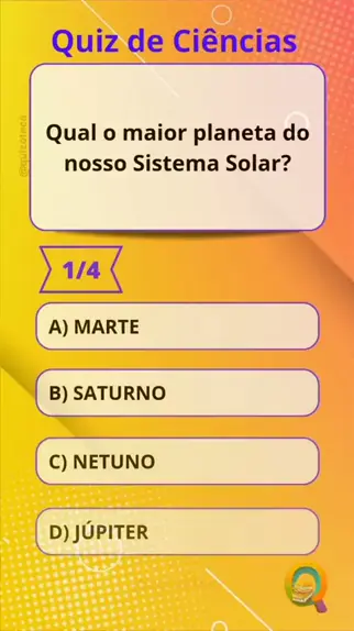 QUIZ DE CIÊNCIAS - SISTEMA SOLAR