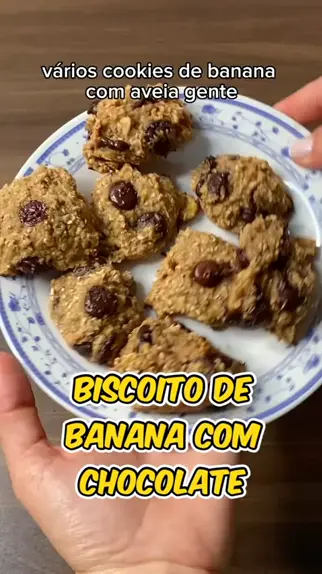Cookie de banana com pasta de amendoim - Receitas Saudáveis Fit