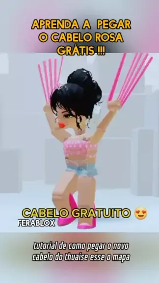 como ter o cabelo rosa com trança roblox｜TikTok Search