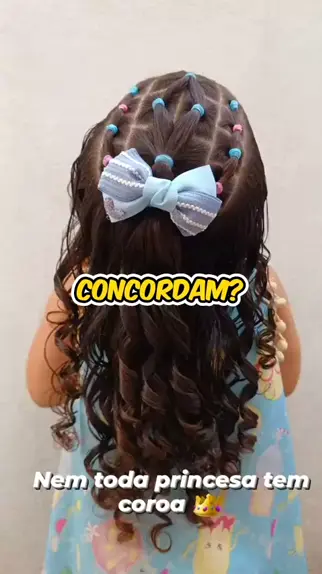 Penteado Infantil de Princesa com Coroa Trançada