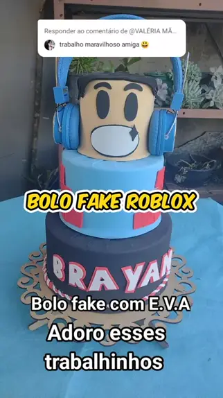 bolo fake roblox masculino