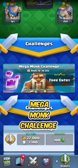 Mega Monk - New Game Mode in Clash Royale