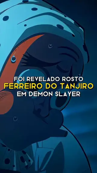 O rosto do ferreiro do tanjiro em demon slayer