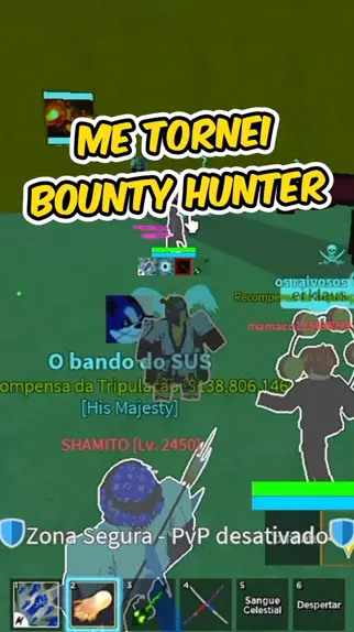 ME TORNEI BOUNTY HUNTER POR 1 DIA no BLOX FRUITS E ISSO ACONTECEU