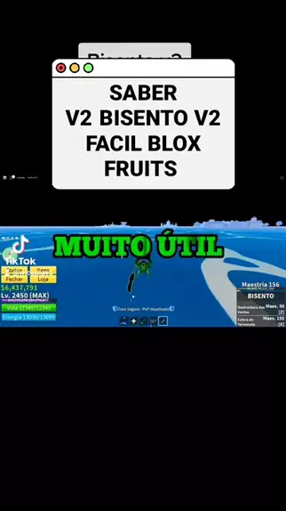 COMO PEGAR A BISENTO V1 E V2 NO BLOX FRUITS 