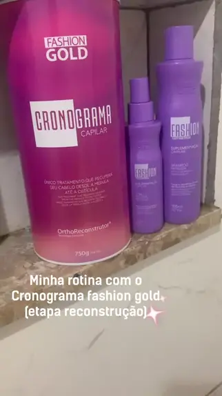 Kit New Cronograma Capilar + Shampoo Protect Control 500ml - Fashion Gold -  Fashion Oficial