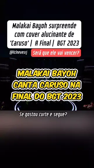 Luiz Carlos lclnevesrj . udio original criado por Luiz Carlos. Malakai Bayoh surpreende com cover alucinante de Caruso A Final BGT 2023 musica variedades TOP viral kwai