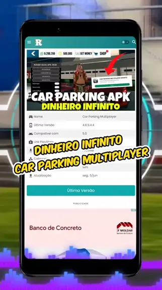 como baixar car parking multiplayer com dinheiro infinito