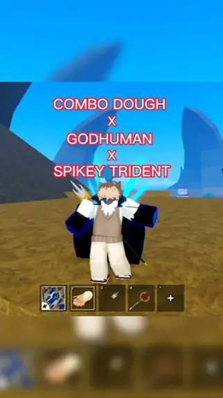 Portal Combo (Fruit): Godhuman + Spikey Trident #bloxfruits