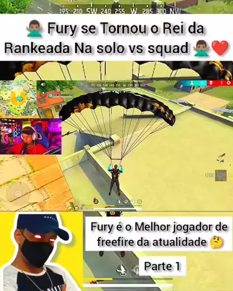 FURY O REI NA RANQUEADA SOLO VS SQUAD! 