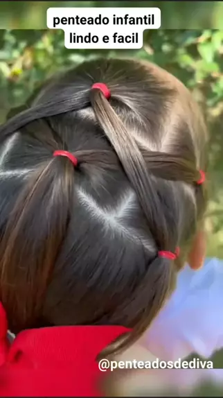 PENTEADO PARA ESCOLA SIMPLES E FÁCIL - PENTEADO INFANTIL PARA