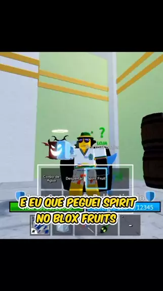 Peguei a Fruta Spirit no Blox Fruits! #bloxfruits #roblox