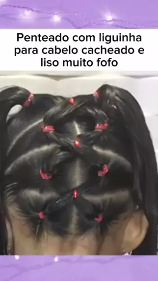 Pra quem não gosta de usar liguinha. Penteado com xuxinhas #penteado #