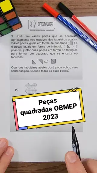 Um jogo é constituído por 8 peças iguais, quadradas e