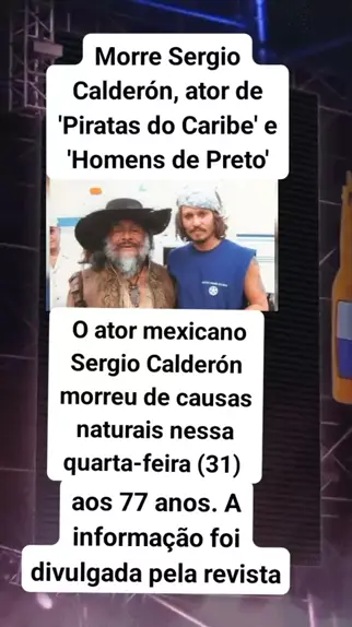 Ator de 'Piratas do Caribe' e 'Homens de Preto' morre aos 77 anos