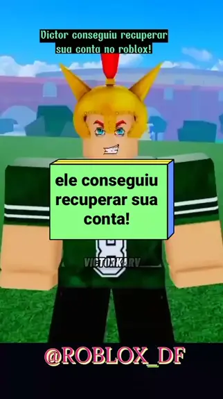 Como recuperar a sua conta do roblox