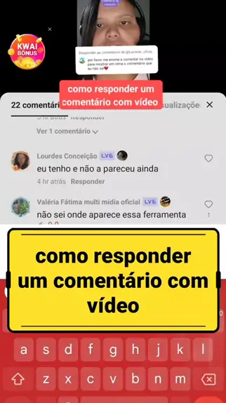 Como Responder Comentários no Kwai com Vídeos 