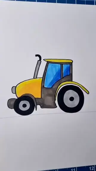 🚜 COMO DESENHAR UM TRATOR, TRATOR DESENHO