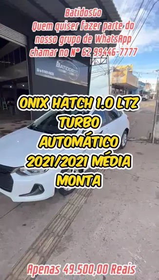 Leilão Online - veja o vídeo!! CHEV/ONIX JOY; 2020/2020; BRANCA; ALC