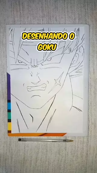 Desenhando Goku Super Saiyajin Passo a Passo ✍