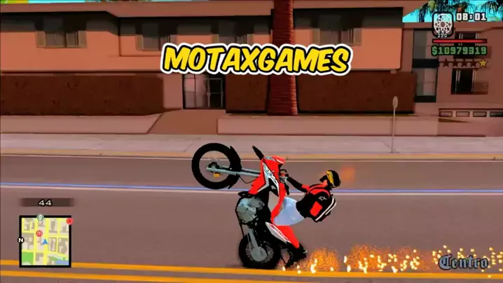 video de jogo de moto de dar grau