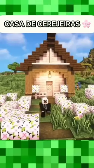 Casa Gigante no Bioma De Cerejeira no minecraft