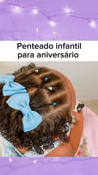 Penteado Infantil fácil com elásticos coloridos e laço de unicórnio, Penteado  Infantil fácil com elásticos coloridos e laço de unicórnio, By Mania de  Penteado