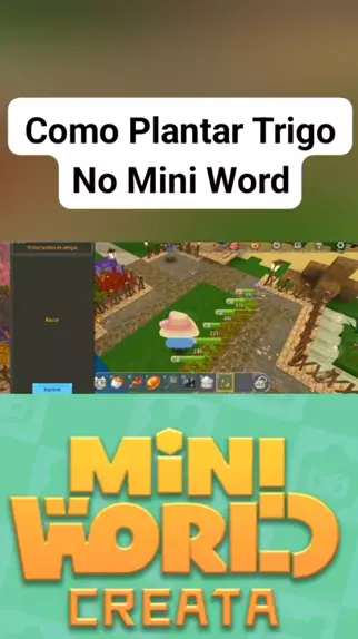 como plantar no mini world pe