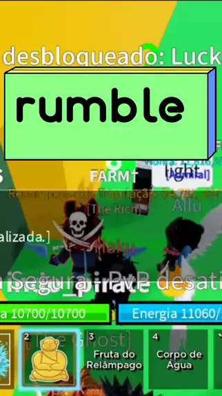 a rumble e logia no blox fruits