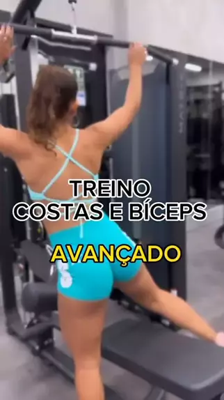 treino costas e bíceps avançado