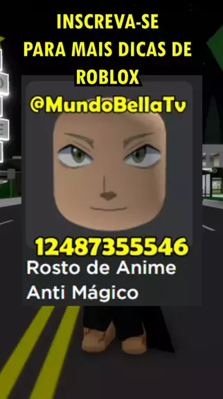 rosto roblox anime