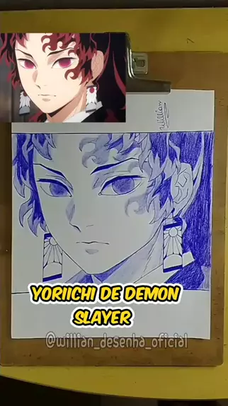 Como Desenhar Yoriichi (Demon Slayer) 