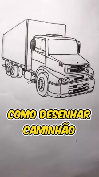 foto de caminhão para desenhar fácil