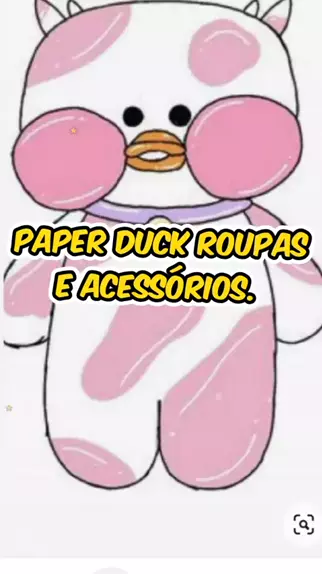 Acessrioszyij2bgduzi paper duck roupa coloridas