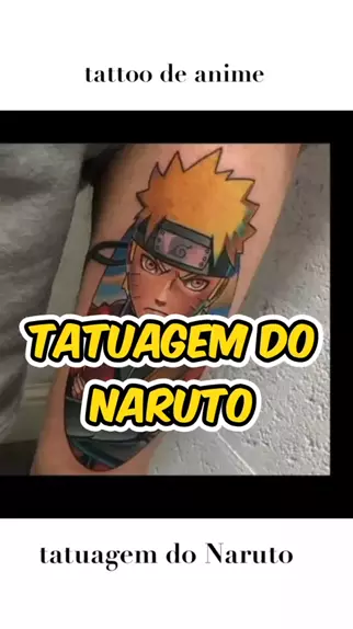 Naruto e Kurama se fundem em incrível tatuagem