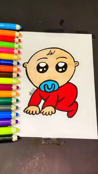 desenho para desenhar de um bebê