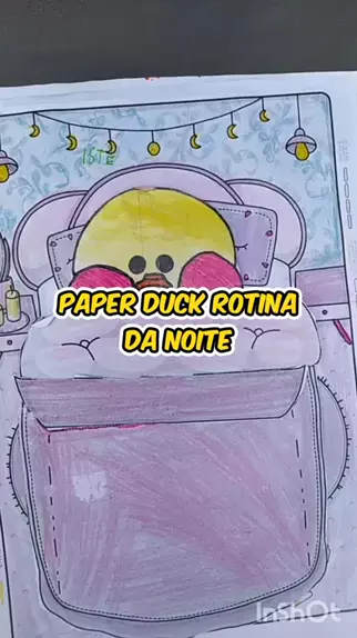 Rotina da minha paper duck #pinkdolichannel #papercraft #paperduck #du