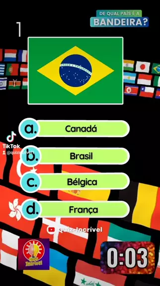 Quiz de Bandeiras de países