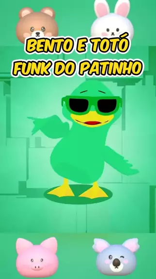 Bento e Totó - Funk do Patinho (Desenho Infantil) 