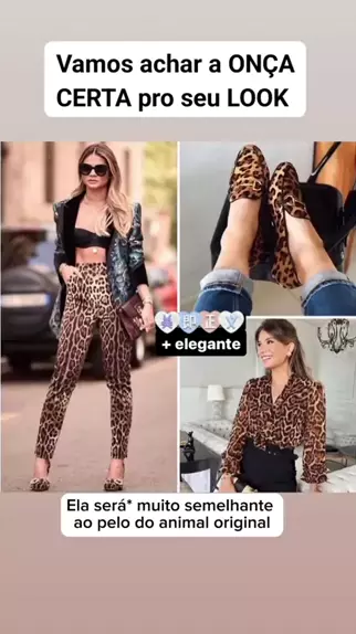 SHEIN Mais Perneiras Estampa de leopardo