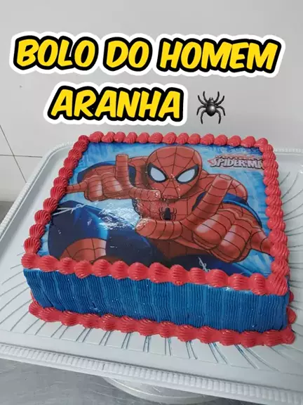 Bolo com a cara do Homem Aranha™ - Entrega Grátis em 24h - ChefPanda