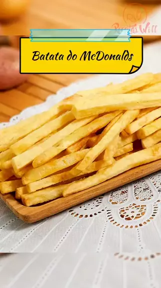 Receita de Batata frita crocante e sequinha igual do MC Donald´s, Receita