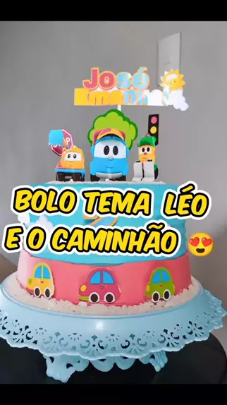 bolo tema Leo o caminhão 