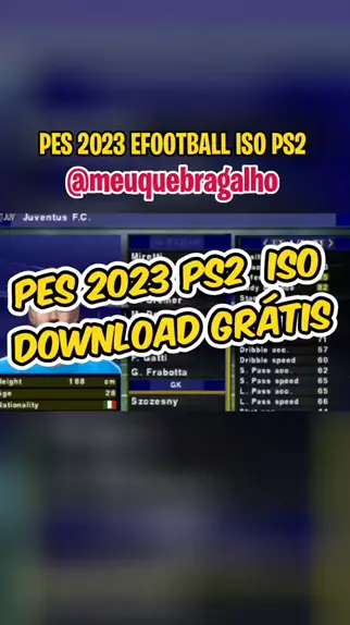 PES 2023 EFOOTBALL LEGENDS PS2 ISO DOWNLOAD GRÁTIS 